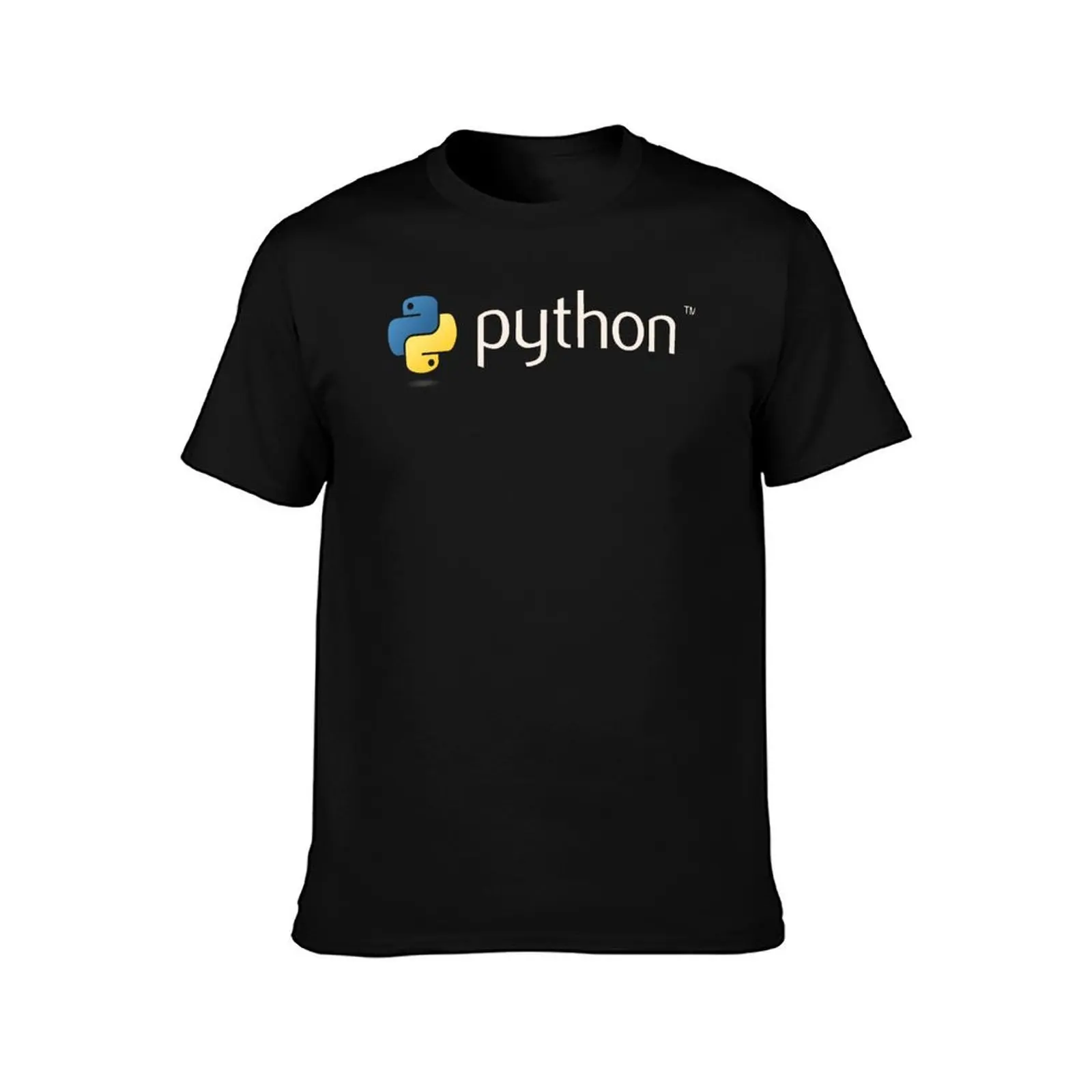 Official Python black T-Shirt Holiday All Match T-Shirt