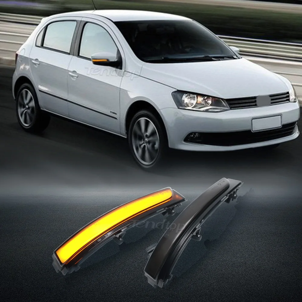 LED Dynamic Turn Signal Rearview Mirror Light For VW Fox Polo Golf MK 4.5 Vento Saveiro G5 G6 G7  B7 Cross Fox SpaceFox