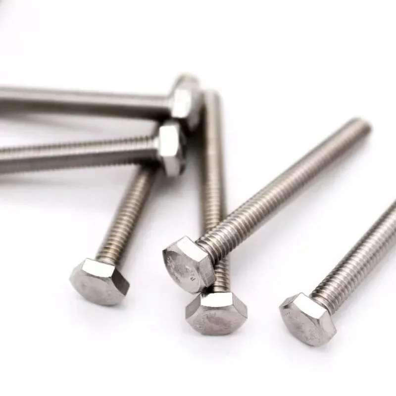 

1/2/5/10/PCS M3 M4 M5 M6 M8 A2-70 304 Stainless Steel DIN933 External Hex Screw Outer Hexagon Head Bolt Length 6-200mm Hexagona