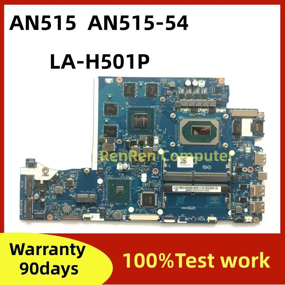 EH5VF LA-H501P FOR ACER AN515 AN515-54 Laptop Motherboard with I5-9300 I7-9750 GTX1650 GTX1050 Mainboard  100%Test work