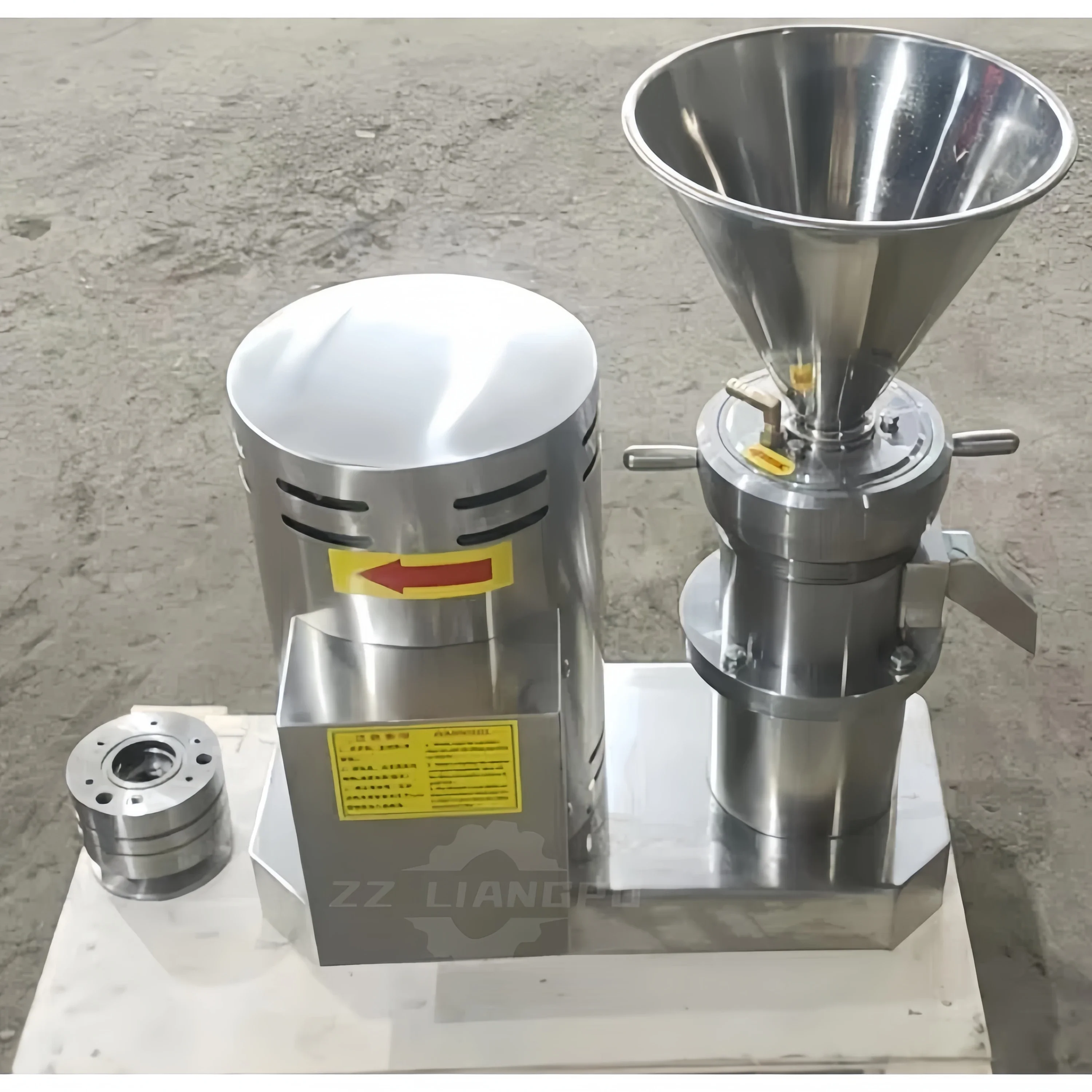 Red Chilli Paste Grinder Colloid Mill, Industrial 20-30 kg/h Chilli Sauce Grinding Making Machine