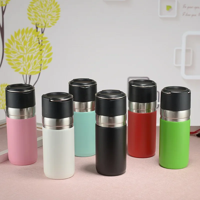 

500/700ml New 304 Stainless Steel Insulated Bottle Handheld Large Capacity Portable Outdoor Sports Bamboo Knot Water Bottle