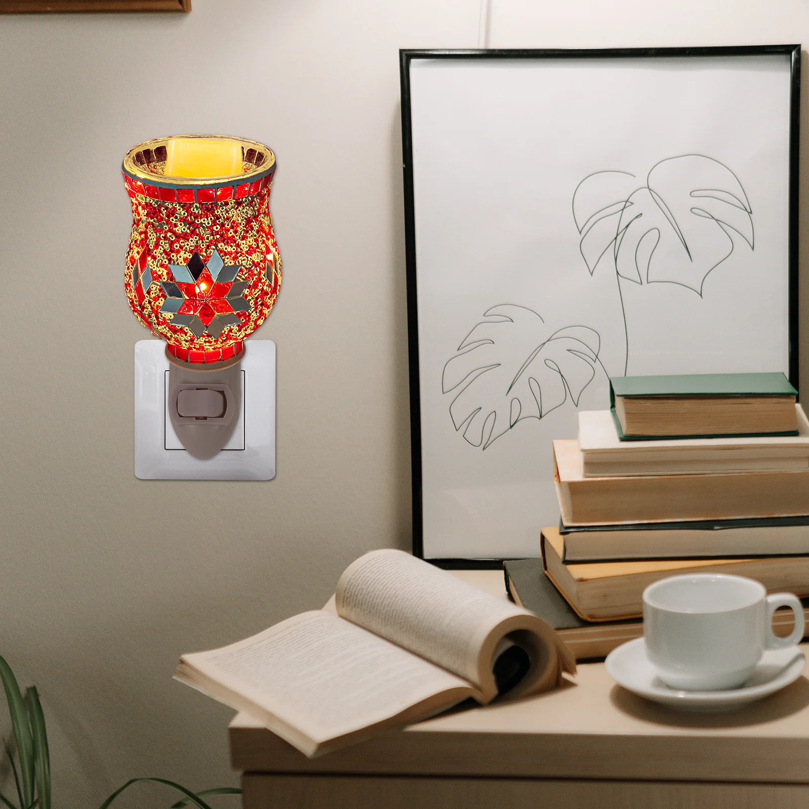 رائحة مصباح للزينة المنزل المكونات في الضروري النفط ضوء الليل دخاني سهلة التشغيل المحمولة سبا اليوغا غرفة هدية #4