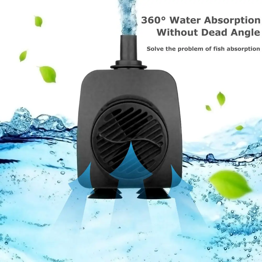 Submersible Water Pump With 12 Led 15w Lights Noise Reduction For Fountain Swimming Pool Pond Tank