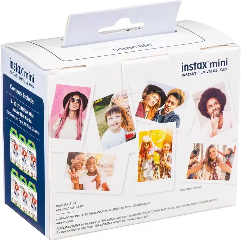 Fujifilm Instax Lot De 3 Films - 60 Impressions Grand Format Pour Appareil Photo Instantané
