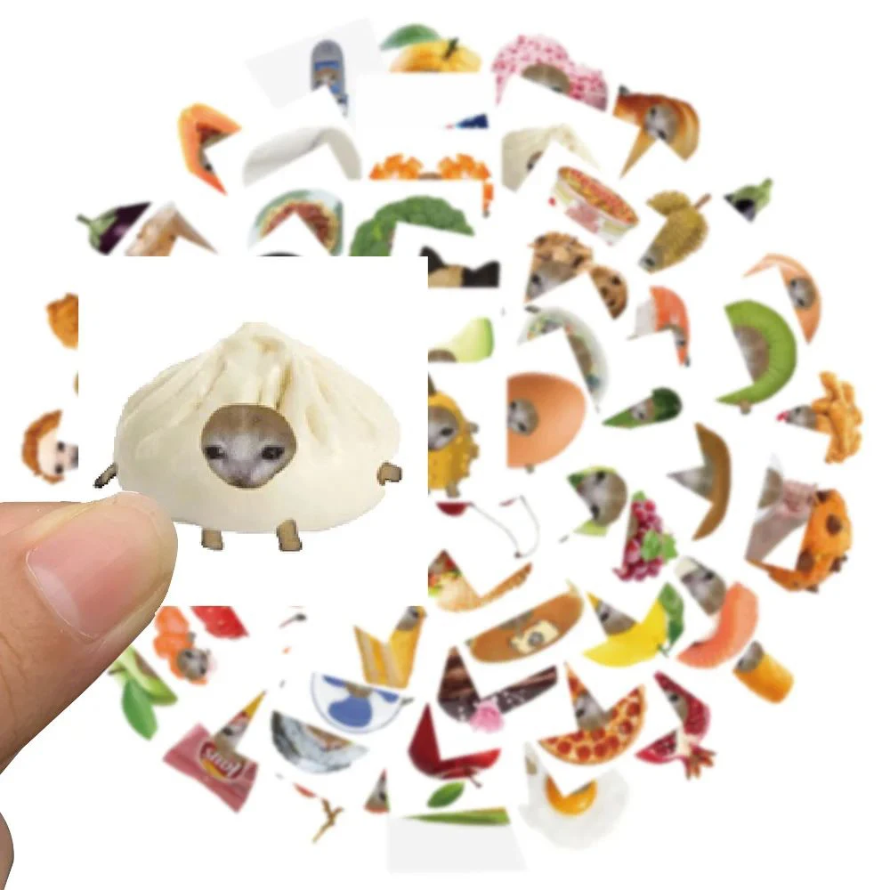 

10/30/69pcs Creative Cute Cat Cartoon Stickers Funny Animal Meme Sticker Notebook Suitcase Car Phone Stationery Decal Decorative