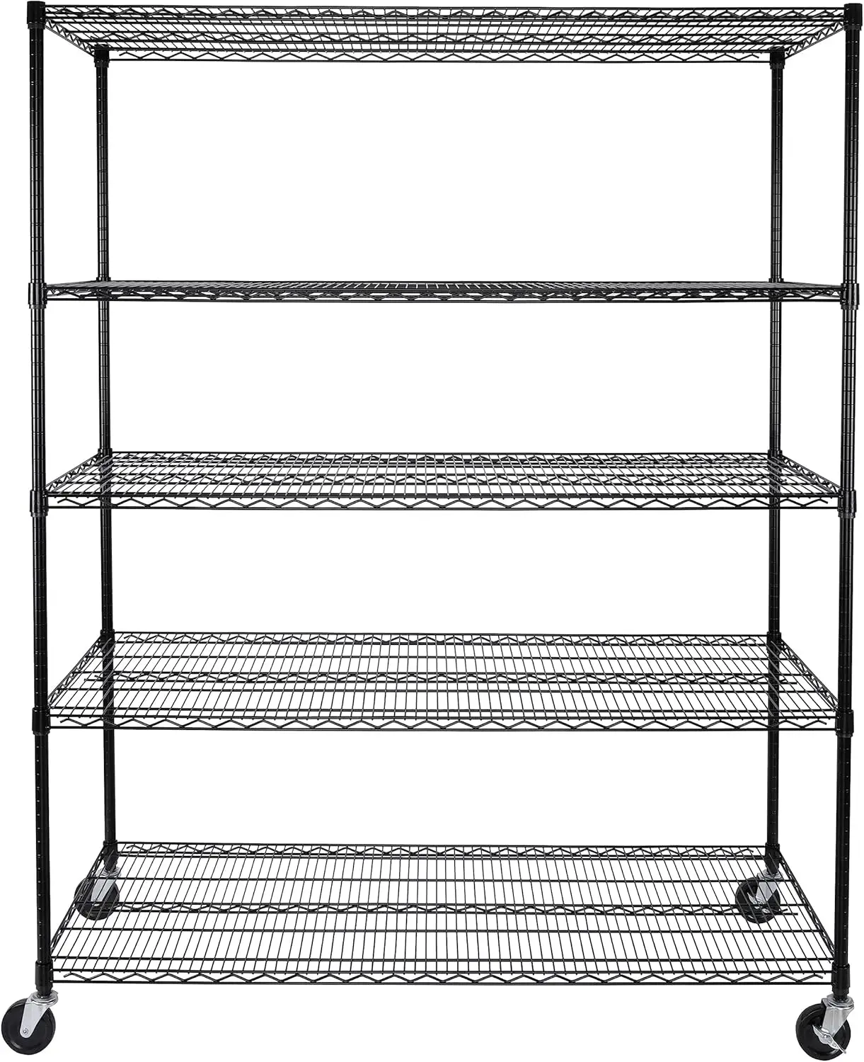 Seville Classics Ultradurable Heavy Duty Nsf Solid Steel Wire Rack Storage Unit, Organizer For Garage, Warehouse, Office,