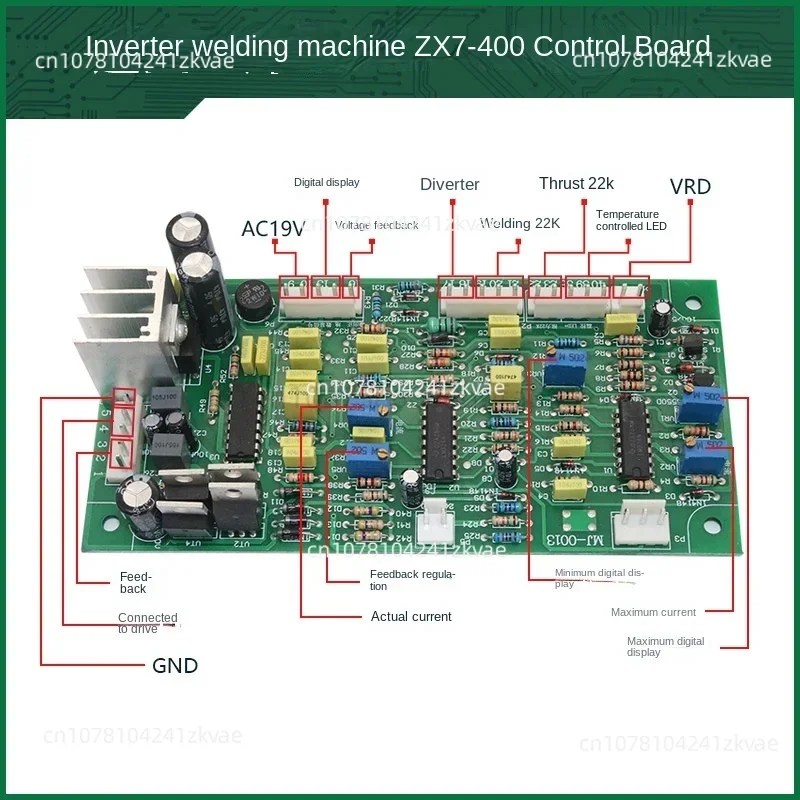 

Single Tube Inverter Welding Machine Control Board Drive Board ZX7-315/400 Circuit Board IGBT Single Tube Mainboard