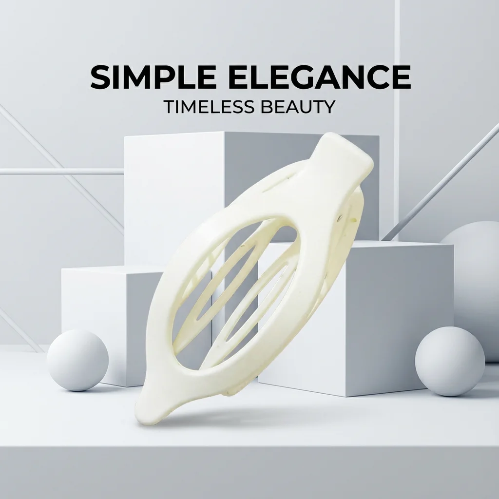 

Home Multi-Functional Duck Bill Clip - Minimalist White Large Non-Slip Durable Hair / Memo / Photo Multi-Use Clip