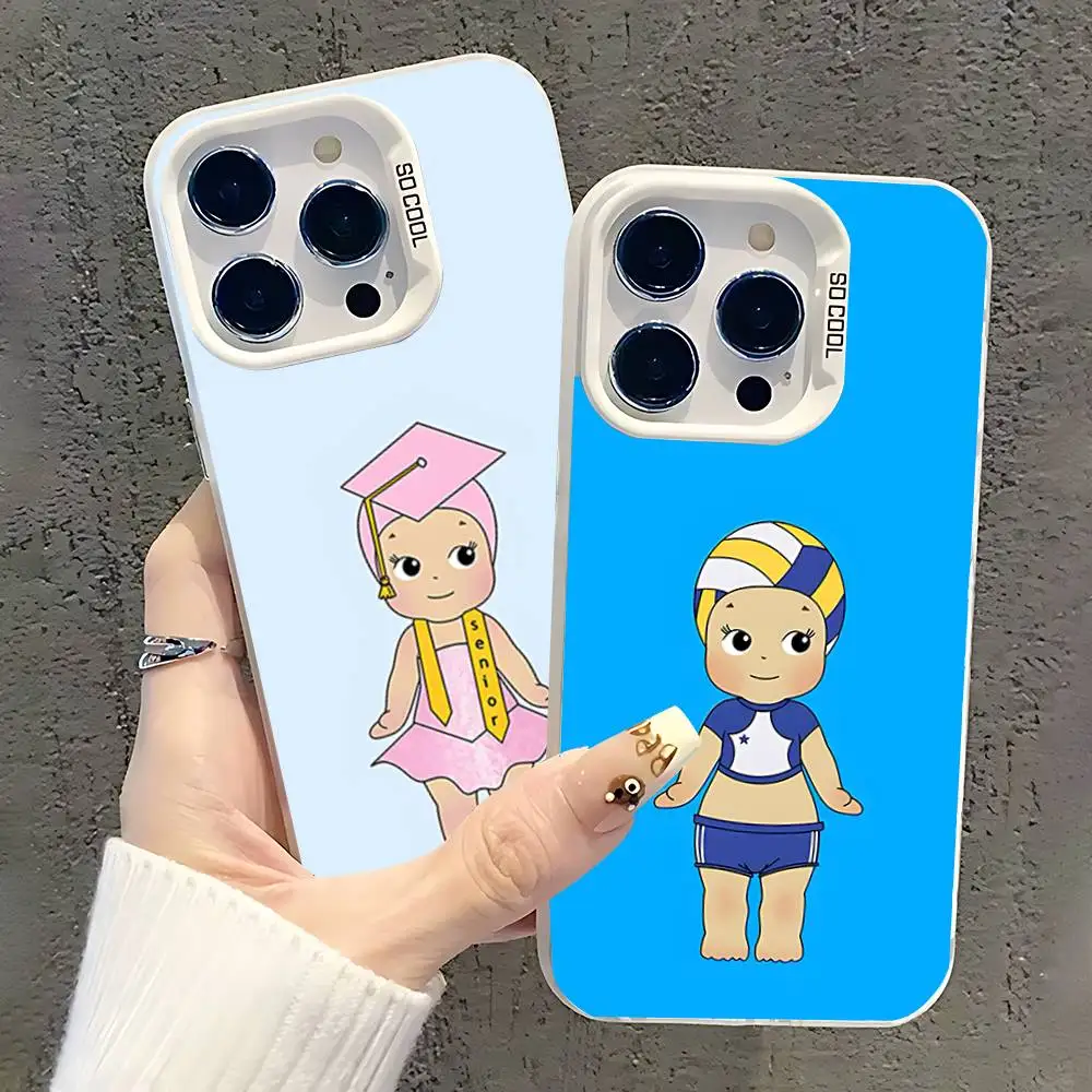 

CUTE Son-nyS-Baby angels Phone Case For iPhone 17,16,13,12,11,15,14,Pro,Max,Plus,SE4,Air,Mini White IMD Matte