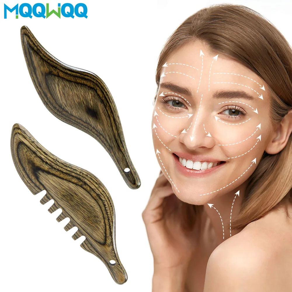 Wooden Gua Sha Tool Scraping Board Massage Tool Face Slimming Guasha Massage Board Gua Sha Scraper Body Massage Therapy Tool