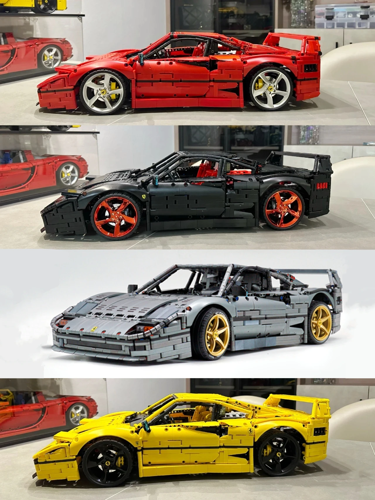 

IN STOCK MOC 140404 140629 Ferraril F40 Super Sport Car High-tech Technology 42143 DaytonaA Technical Building Blocks Bricks Toy