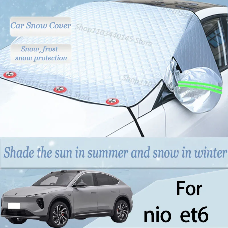 

For nio et6 car Snow Windscreen, Snow, Frost, Dust and UV Visor, Winter car clothing, thick magnetic