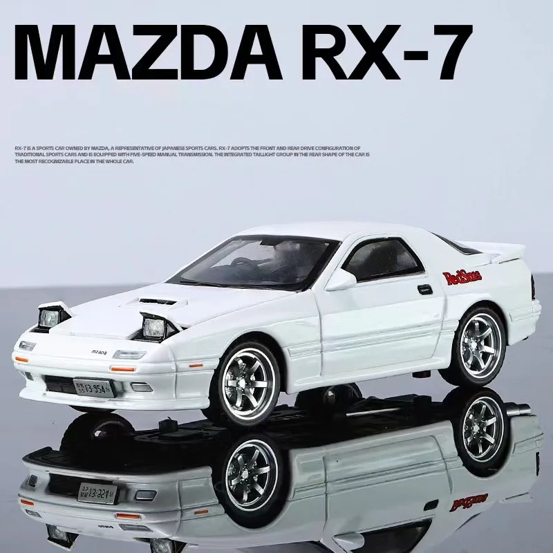 1:32 Scale Mazda RX7 RX-7 FC INITIAL D Alloy Car Model Diecasts