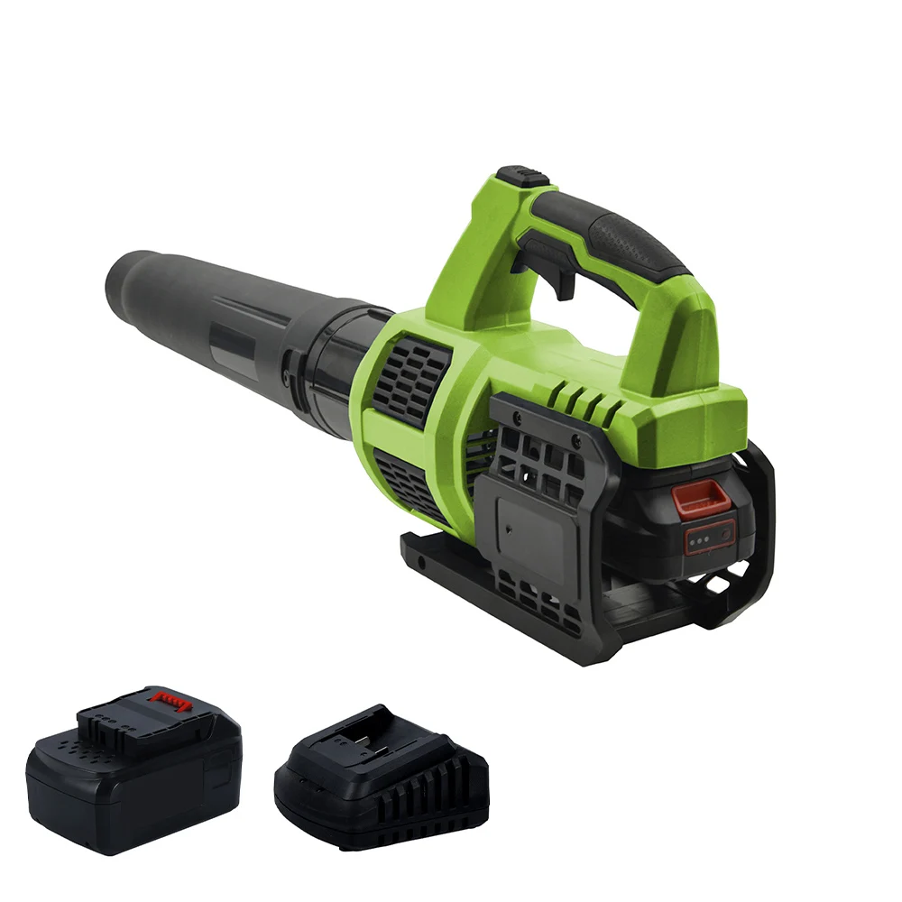 VERTAK Brushless 20V Axial Flow Blower Li-ion Battery Electric Cordless Garden Leaf Blower for Dry Leaves
