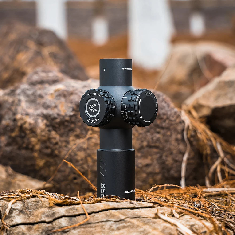 

SWAMP DEER HD AR 4X30 IR Outdoor Hunting Scopes 4X Built-in Mini Level Lens Barrel Telescope Collimator Illumination Adjustable