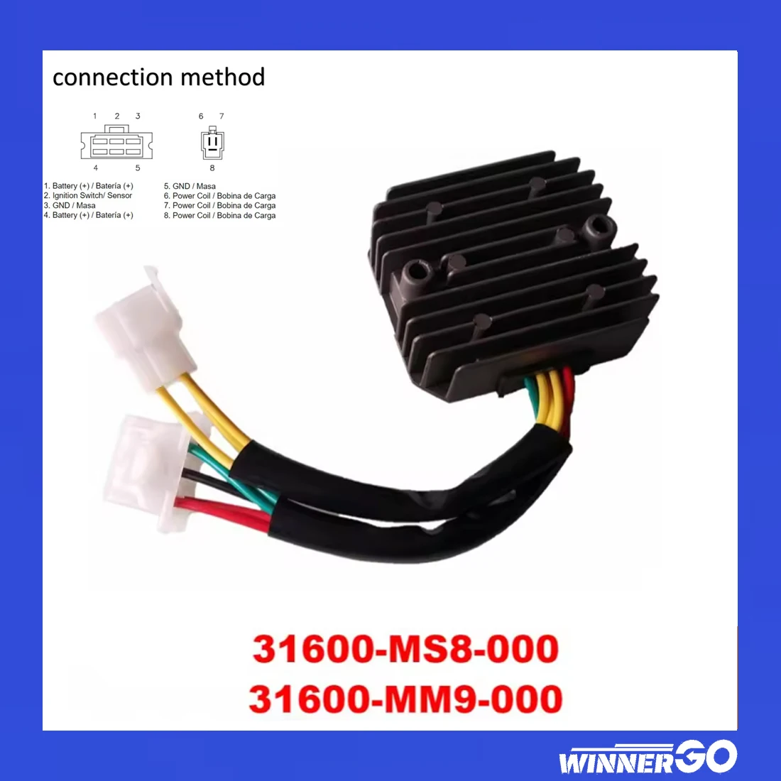 31600-MS8-000 Voltage Regulator Rectifier For Honda XLV Transalp 600 31600-MM9-000 XRV 650 NX N 650 XRV Africa SH538A-12 SH538A