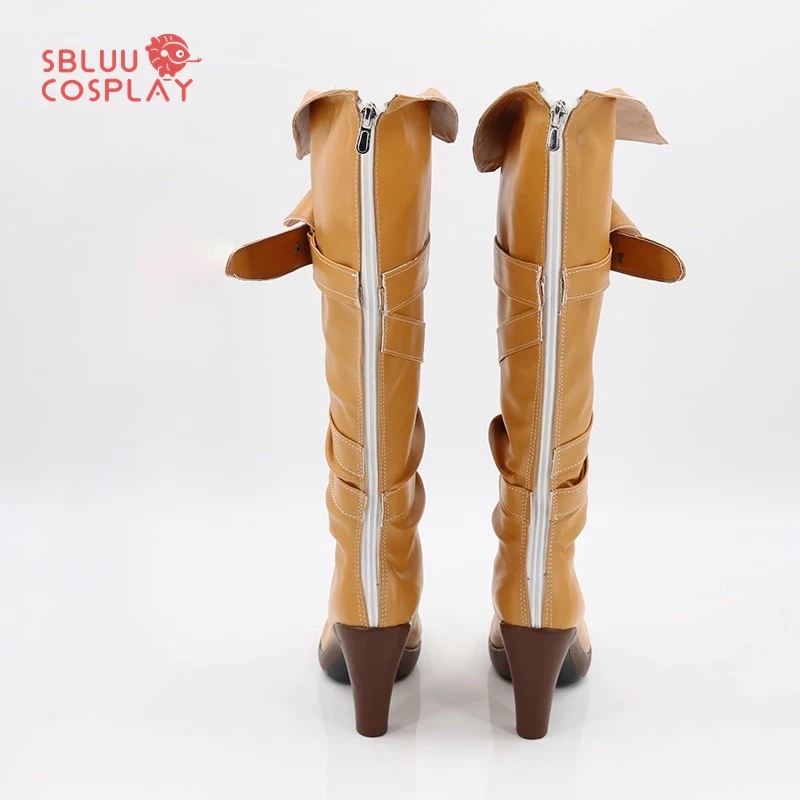 SBluuCosplay Jagd Cirilla Fiona Elen Riannon Ciri Cosplay Schuhe Nach Maß Stiefel Halloween Party Zubehör für Hexe Cosplay