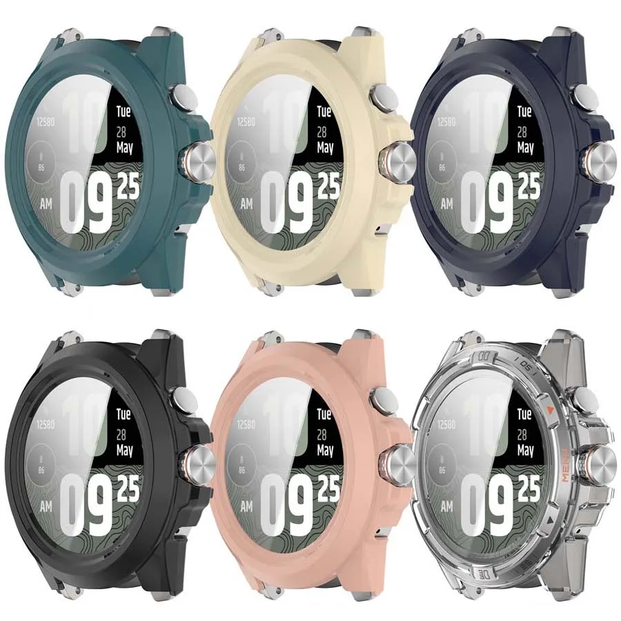 For Ticwatch Atlas Case Cover Tempered Glass Protective Shell Bumper For Ticwatch Atlas Screen Protector Frame Case Accessories