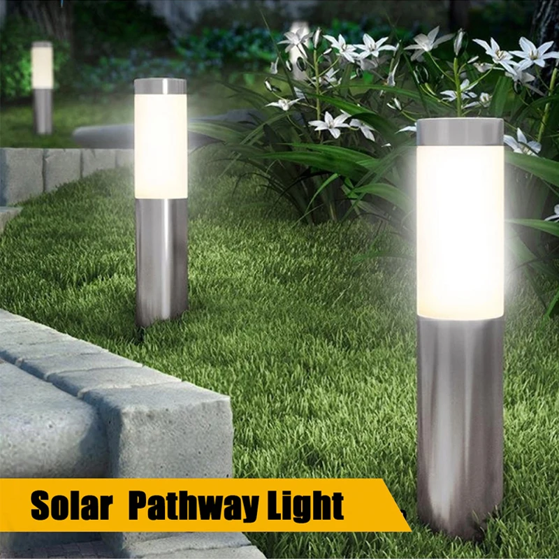 

Solar Garden Pathway Lights Outdoor LED Lighting Ground Plug Bollard Light for Patio, Gardens, Pathways,Lawn,Yard