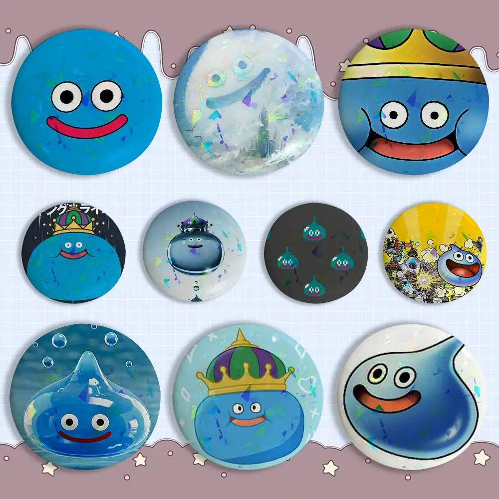 

Dragon S-Slime Quest-es Creative Round Badge Button Pin Bag Decor Fans Collection Friends Gift Brooch