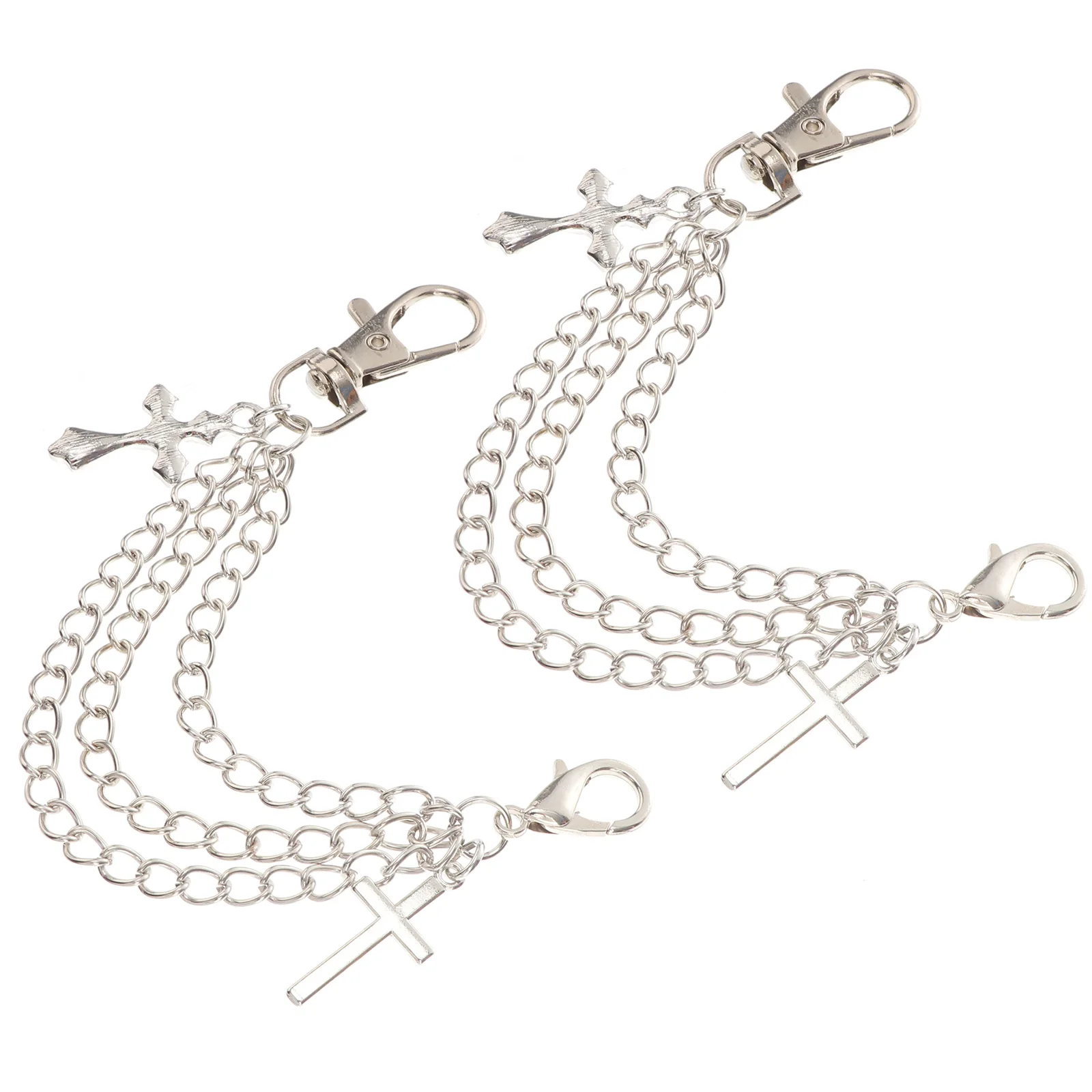 

1pcs Multi-layer Foot Decoration White Shoe Chains 1 Pair Lightweight Suitable for Small Shoes Daily Parties
