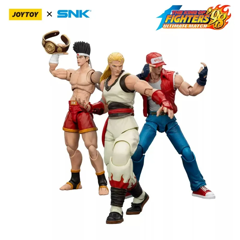 

JOYTOY x SNK The King of Fighters '98UM Fatal Fury Team 3-Pack 1:18 Scale Articulated Action Figure Decor Collectible Ornament