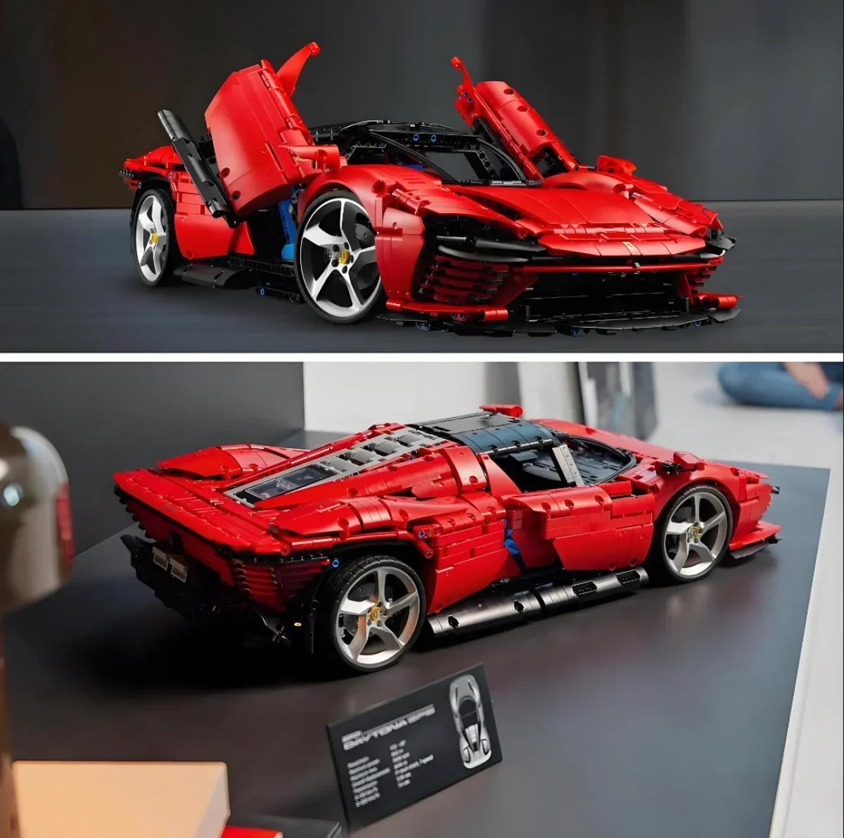 NEW Stock Technical Compatible 42143 Ferraried Daytona SP3 Supercar Building Blocks Car Model Brick for Adult&kids Birthday Gift