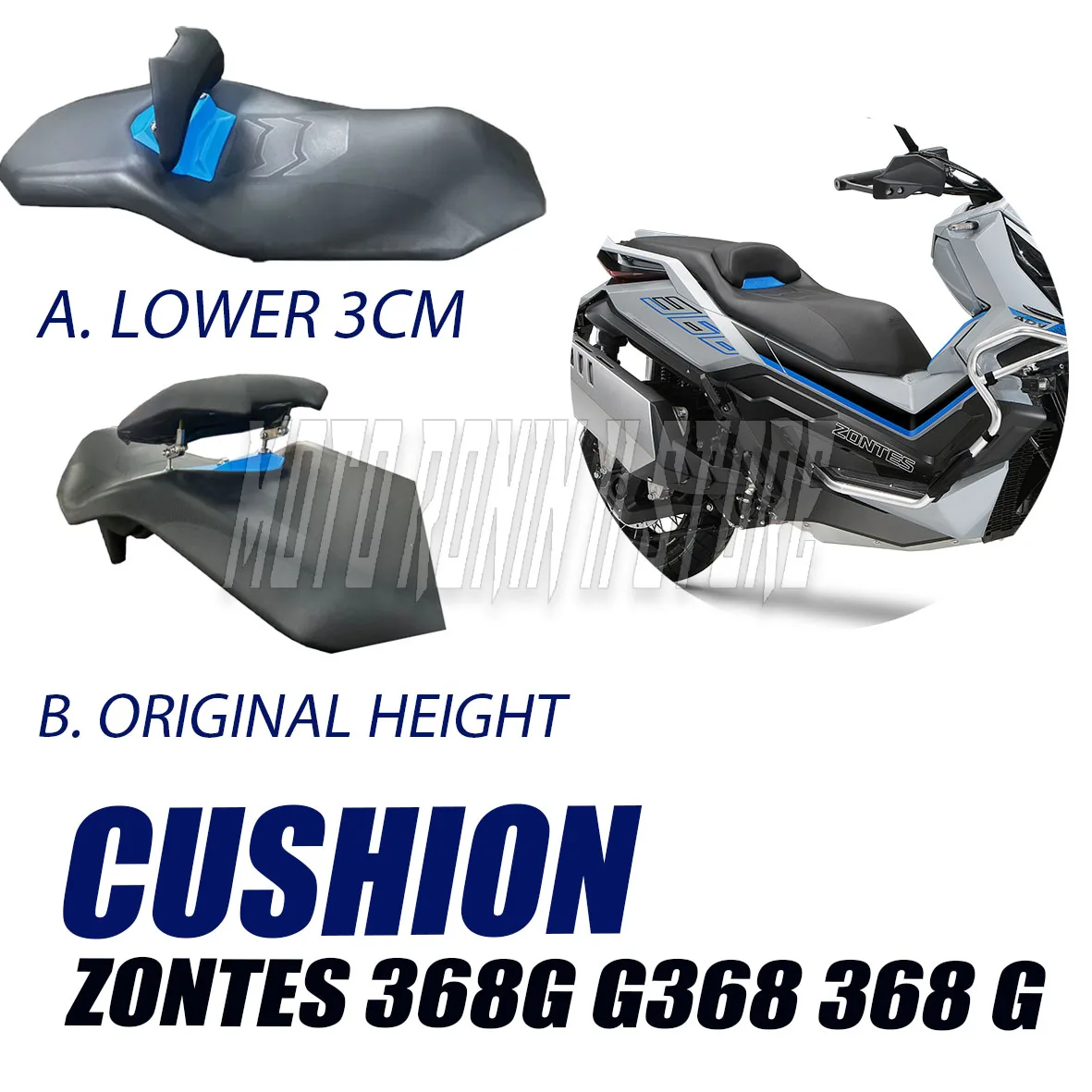 

For ZONTES 368G G368 368 G 30mm Motorcycle Seat Lowering Pad Comfort Ride Height Reduction Accessories Modified seat cushion