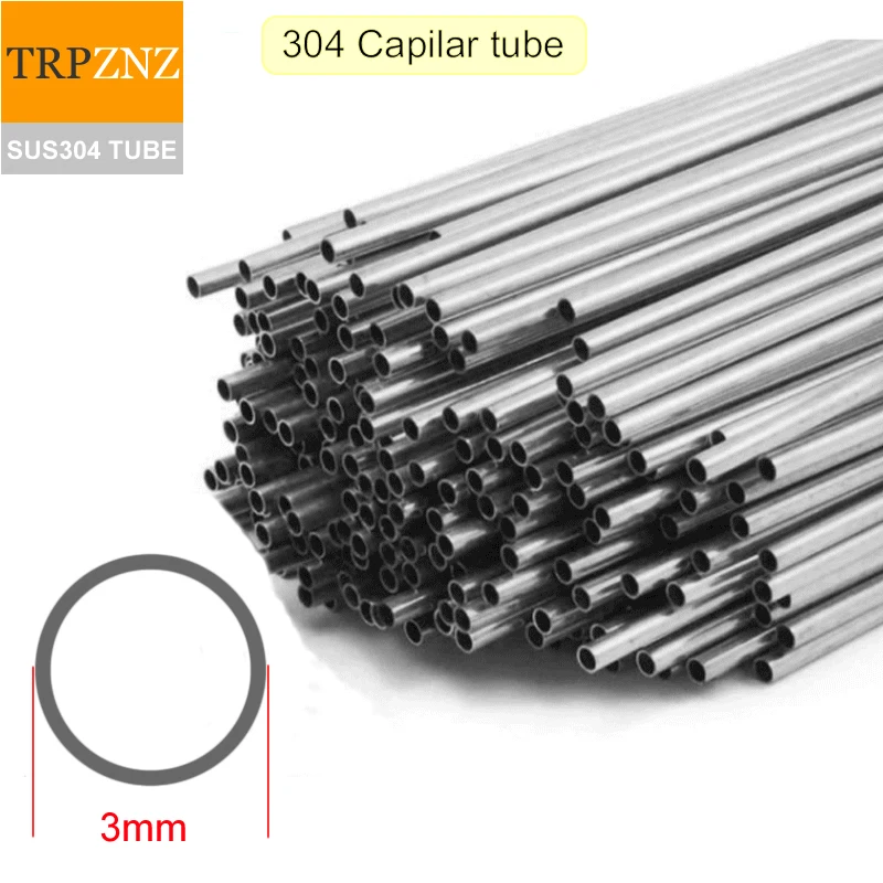 

304 stainless steel tube Superfine tube outer diameter 3mm wall thickness 0.15mm 0.2mm 0.3mm 1.2mm Micro-diameter SUS304 tube