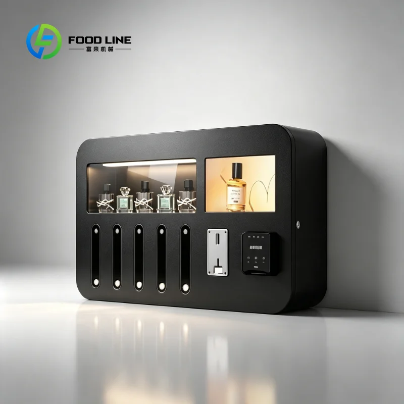 Touchscreen operated perfume dispenser supporting 24-hour unmanned work, cloud data transmission plus SDK customization service