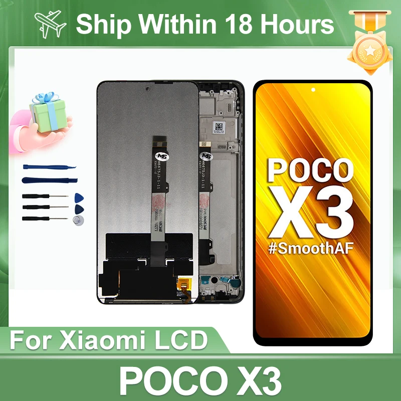 Für Xiaomi POCO X3 LCD Display Touchscreen Digitizer Montage Für POCO X3 Pro NFC LCD M2102J20SG Display Ersetzen Teile