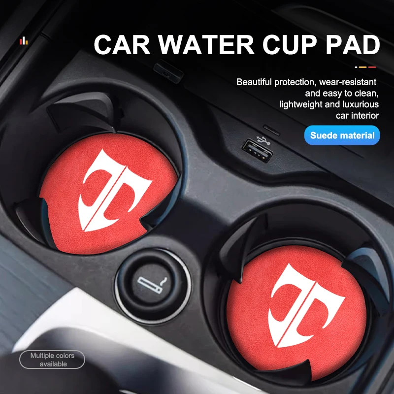 سيارة كأس الماء حامل المضادة للانزلاق وسادة شارة الملحقات الداخلية لشركة هيونداي توسكاني كوبيه تيبورون 2004 2005 2006 2007 2008 2009 #4