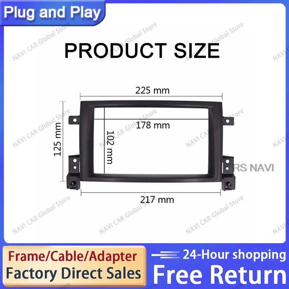 

Автомобильная радиопанель NAVI Double Din Fascia Для Suzuki Grand Vitara III, стерео, DVD, GPS, комплект для отделки, установка, рамка для установки