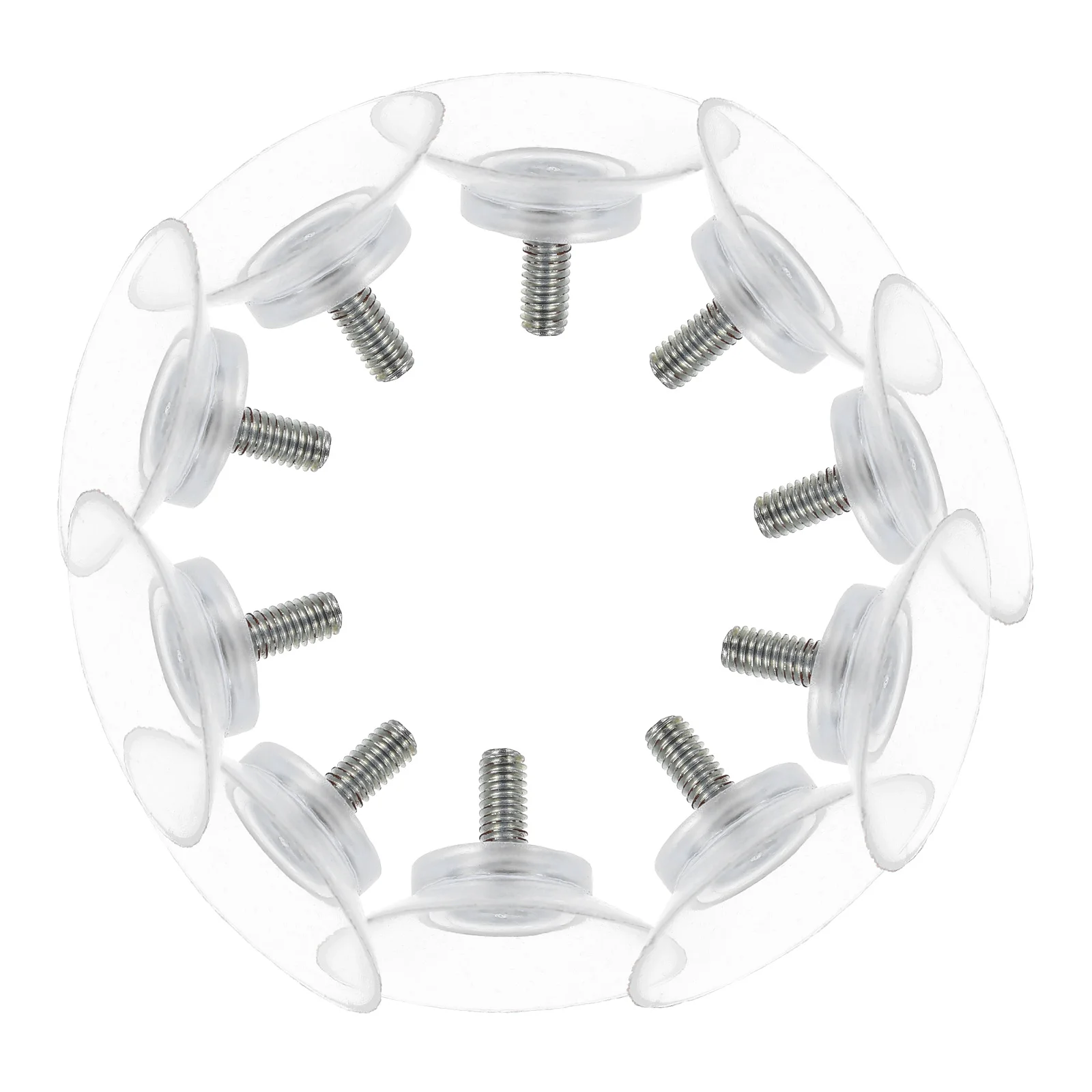 

10 Pcs Glass Suction Cups Heavy Duty Furniture Accessories Clear PVC Material Strong Suction Power for Tabletops Windows