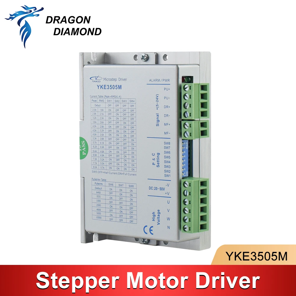 YKE-3505M Nema 23 Stepper Driver Under 5.7A DC20-50V for Nema17 Nema23 Stepper Motor For Laser Cutting Engraving Machine