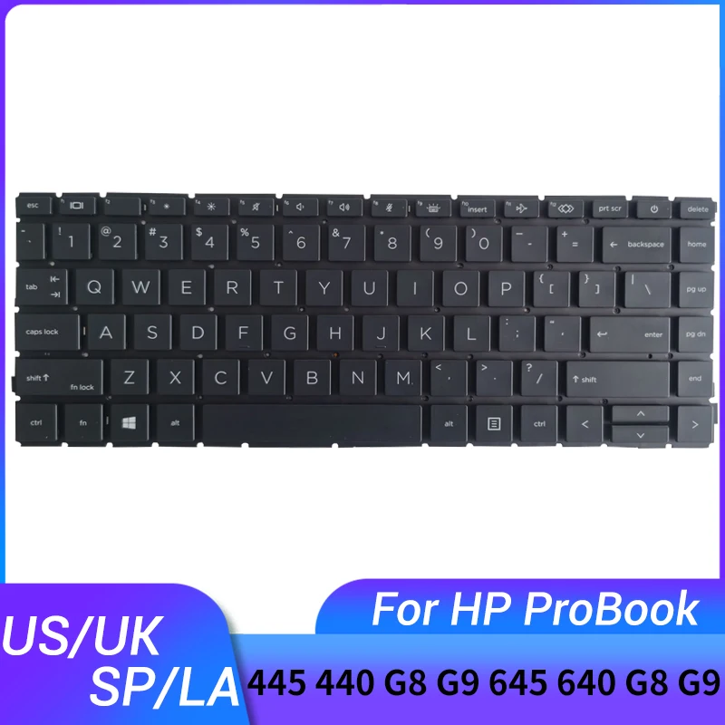 teclado portatil para hp probook eua reino unido espanhol latim 445 440 g8 g9 645 640 g8 elitebook 645 640 g9 backlight novo 01