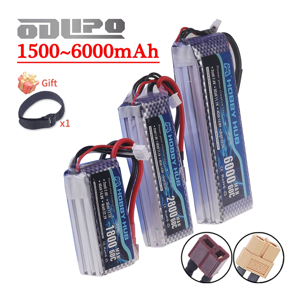 3S 11.1V Lipo Battery Deans T/XT60 1500mAh 1800mah 2200mAh 2800mAh 4200mAh 5200mah 6000mAh For RC Car Truck Buggy Racing Boats