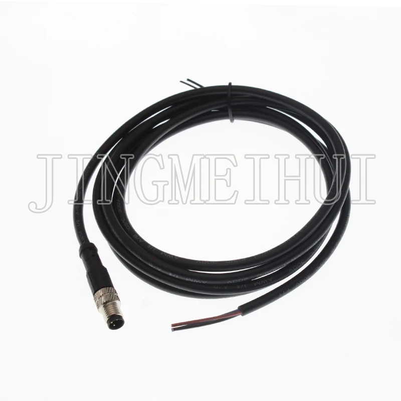 M8 3P 4P 5P 6P 8 Pin Plastic Waterproof IP67 Aviation Male Female Straight Plug Bent Plug Screw Wiring Cable Welding Connecto