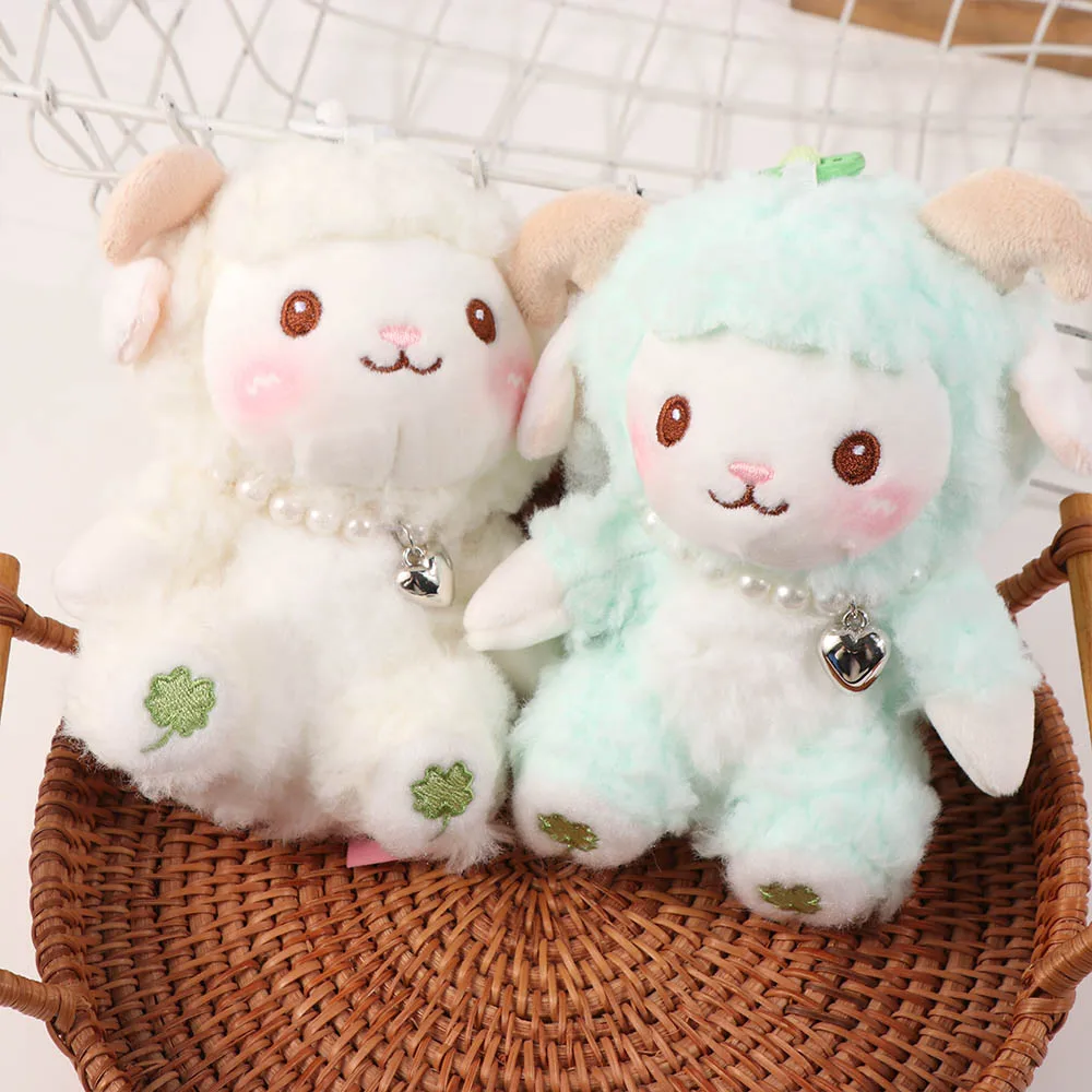 

Милый брелок-овечка из ПП-хлопка, мягкий и удобный, в виде мультяшного животного, портативный, праздничный декор