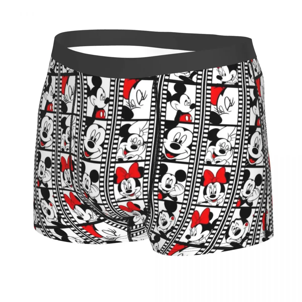 Mickey Mouse Underwear Male Printed Customized Boxer Shorts Panties Briefs Soft Underpants