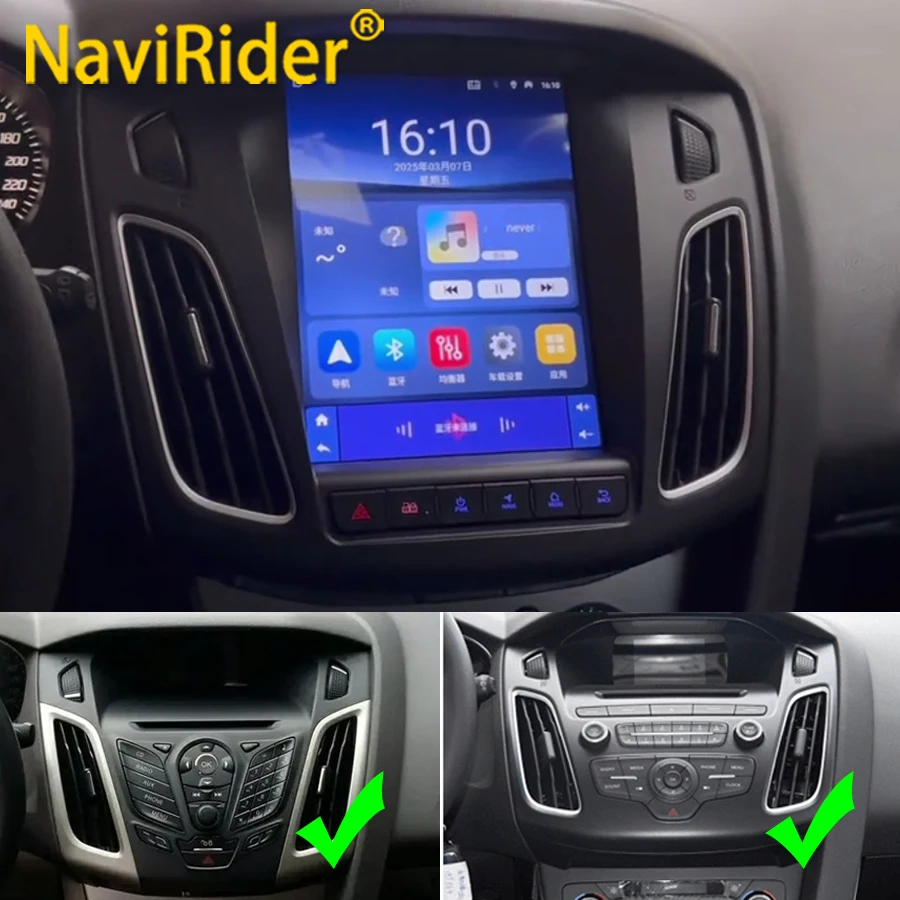 Radio para Auto con Android 15 para Ford Focus MK3 2011-2019, Reproductor Multimedia de Video, Navegación GPS, Estéreo, Auto Carplay 2din, Nuevo, BT, DVD