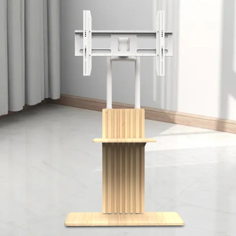 

Напольная подставка для телевизора, мобильная тележка на колесиках для телевизоров диаметром от 32 до 70 дюймов с вращающейся рамой, регулируемой высотой для гостиной, спальни, офиса