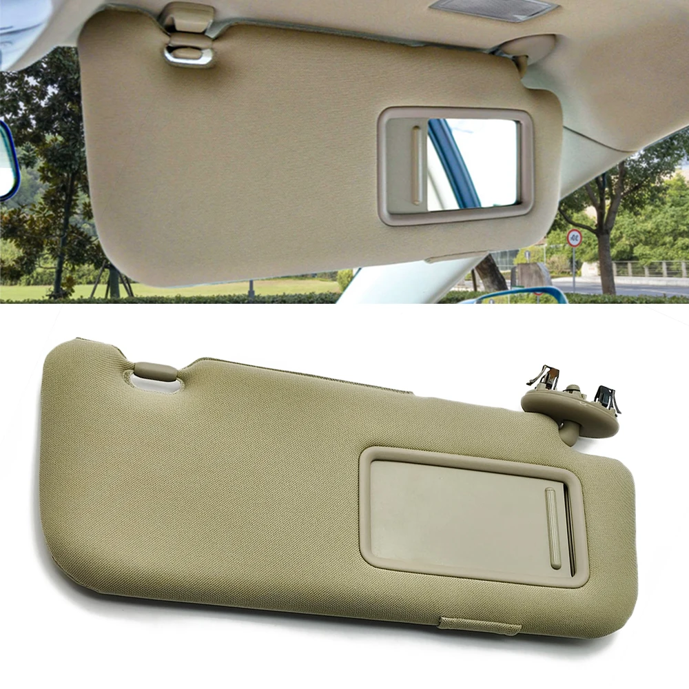 1PC Car Interior Sun Visor with Mirror for Toyota Auris Corolla 2007 - 2013 Beige Left /Right Side Driver Passenger Side