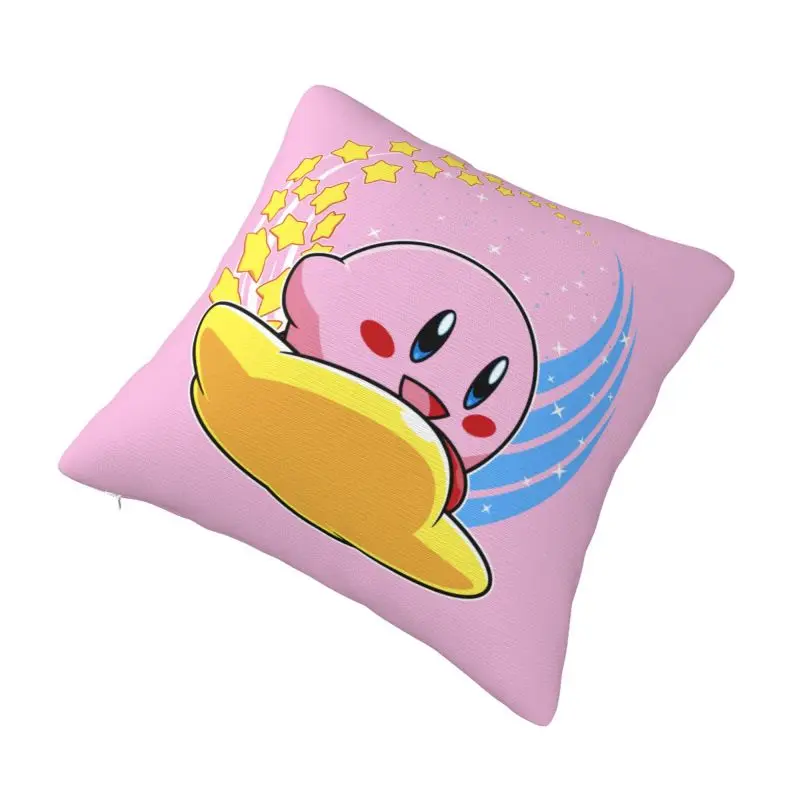 Custom Kirbys Ride A Shooting Star Pillow Case Nordic Cushion Cover Velvet Pillowcase view 2