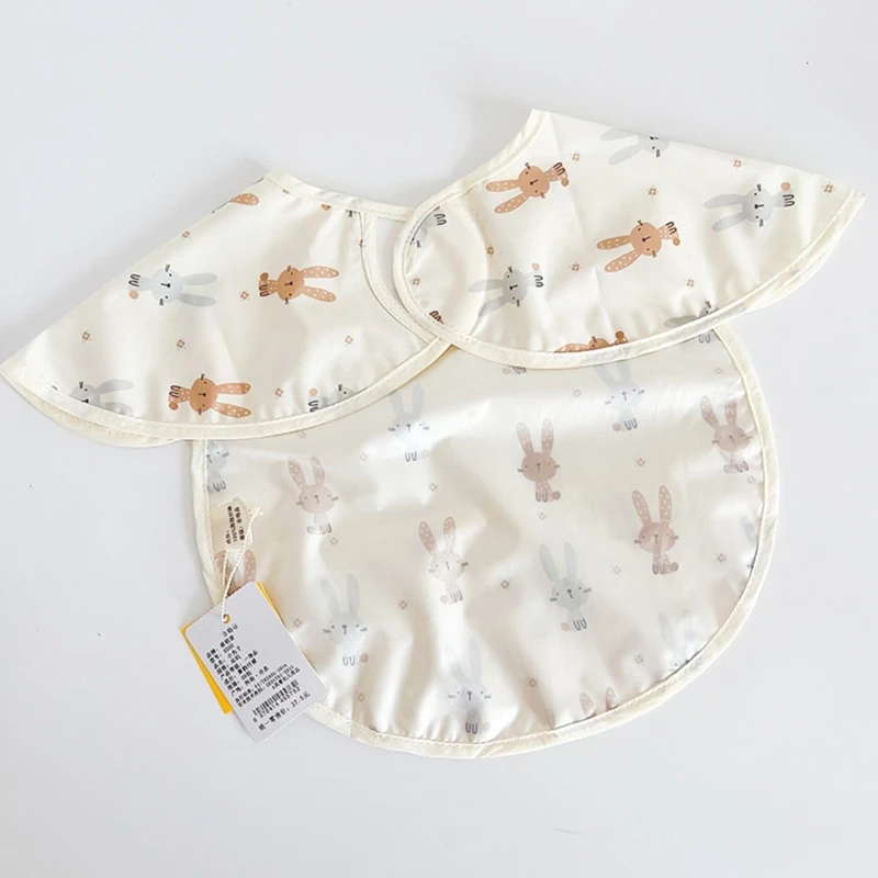 Angel Wing Toddler Bibs Water Resistant Newborns Bibs for Self Feeding Present