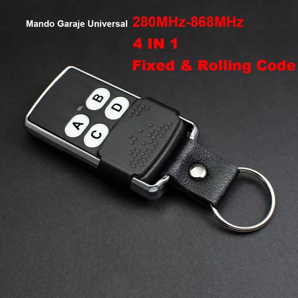 Garage 433 MHz 868mhz Remote Control Garage Command Variable Code Clone Multifrequency 287- 868 Duplicator 4CH Pilot