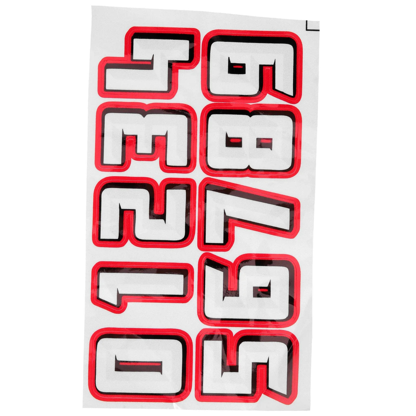 

10pcs Digital Stickers Thick Firm Sports Recognition Baseball Hat Numbers Decorative Accessories Multifunctional