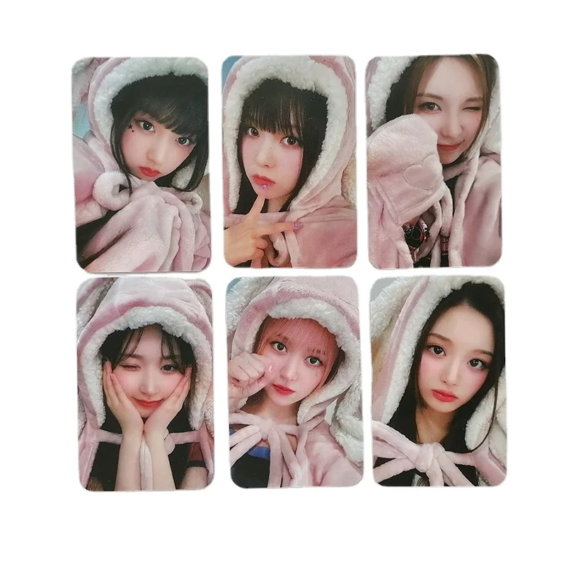 6Pcs Kpop Idol NMIXX coniglio di alta qualità Cape Lomo Cards collezione di decorazioni cartolina HAEWON LILY SULLYOON BAE JIWOO