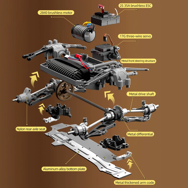 JJRC para coche eléctrico con Control remoto C8820 1:18 2,4 GHz modelo de camión todoterreno juguetes de escalada regalo de cumpleaños y Navidad